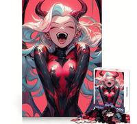 Insane Anime Girl Cute Puzzle for Teenagers 1000 Pieces Creative Play Stress Less Fun Challenge Art Decor (38x26cm)