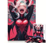 Insane Anime Girl Jigsaw for Teenagers1000 Pieces Cognitive Boost Nice Thick Family Bond Santa Surprise (38x52cm)