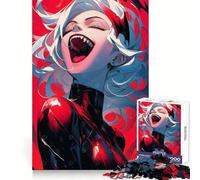 Insane Anime Girl Puzzle for Teenagers 1000 Pieces Sharp Brain Decompress Family Bond Birthday Idea (38x26cm)