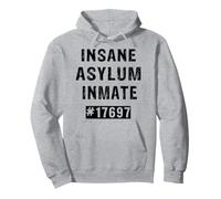 Insane Asylum Inmate Prisoner Costume Gift For Men & Women Pullover Hoodie
