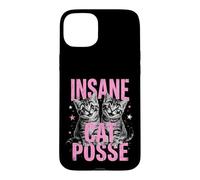 Insane Cat Posse Funny Clown Cat Case for iPhone 15 Plus
