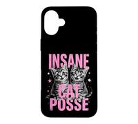 Insane Cat Posse Funny Clown Cat Case for iPhone 16 Plus
