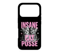 Insane Cat Posse Funny Clown Cat Case for iPhone 17 Pro