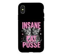 Insane Cat Posse Funny Clown Cat Case for iPhone X/XS