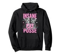 Insane Cat Posse Funny Clown Cat Pullover Hoodie