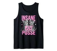 Insane Cat Posse Funny Clown Cat Tank Top
