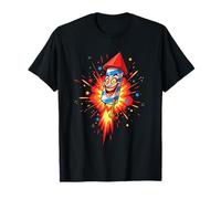 Insane Firework Clown Rocket Party Blast T-Shirt