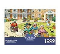 Insane Retirement Home Wooden Jigsaw Puzzle Waterproof 1000 Piece Puzzles for Adults Gifts Fun Challenging Games