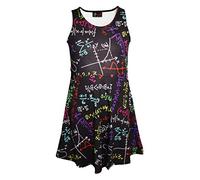 Insanity Clothing Girl's Children's Fun Maths Formula School Print Sleeveless Skater Dress (7-8 Yrs)