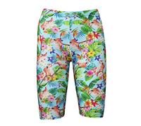 Insanity Clothing Retro Tropical Flamingo Flowers Floral Vintage Printed Cycle Shorts (S/M) Multicoloured