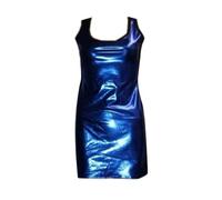 Insanity Metallic Wet Look Shiny Long Vest Top (Large/X-Large)