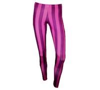 Insanity Vertical Striped Print Leggings (S/M) Pink/Purple