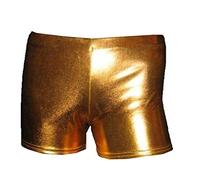 Insanity Wet Look Hot Pants Short (L/XL) Gold