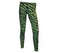 Insanity Zebra Animal Print Leggings (Large/XLarge) Green