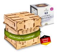 INSCAPE Cosmic Artifact Puzzle Box - Cluebox - Hard Difficulty- Escape Room in A Box for Adults - Mind Puzzles for Adults - Puzzle Boxes with Hidden Compartments 3D Wooden Puzzle Box