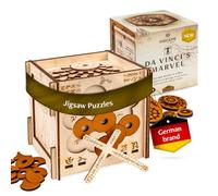 INSCAPE Da Vinci Puzzle Box - Escape Room in A Box for Adults - Cluebox - Mind Puzzles for Adults - Puzzle Boxes with Hidden Compartments - Puzzle Boxes for Adults - Wooden Puzzle Box