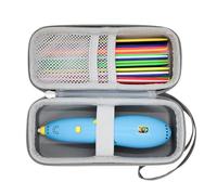 Inscool 3D Printer Accessories - Refill Pack, USB Cable & Protective Case for 3D Printing Pens (Gray)