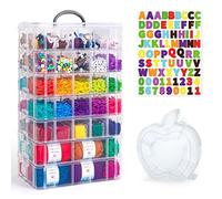 Inscraft 7 Tier Craft Storage Boxes with 70 Adjustable Plastic compartments | 7 Tier Craft Storage Boxes for Crafts, Beads, Screw, Washi Tap, Stackable Storage Sorting Box for Toys, Crafts, Art Supplies