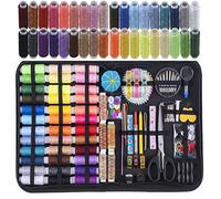 INSCRAFT Sewing Kit, 200 Pcs Sewing Accessories, with 41 XL Sewing Thread Spools, Suitable for Adults, Beginner, Emergency, DIY and Home Button Repair, Travel Needle and Thread Kit