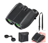 Inscrip 10X25 Compact Binoculars, Portable Mini Binoculars for Adults, BaK4 Prism, FMC Lens, Easy Focus, Compact Binocular for Bird Watching Outdoor Sports Concerts Hunting Travel Camping, Black