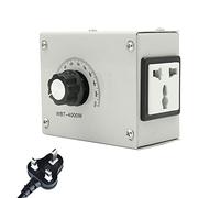 Inscrip 220V Voltage Regulator, 4000W SCR Electric Motor Router Speed Regulator Controller, High Power Single Phase Variable Electric Voltage Regulator Dimmer Temperature Motor Controller