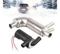 Inscrip 25mm Auxiliary Heater Exhaust Stainless Steel Diesel Heater Exhaust Pipe Heat Water Fits for 12V Exhaust End Connector 25mm Auxiliary Heater for Chinese Diesel Heater