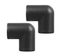 Inscrip 2Pcs Universal Car Heater Ducting Pipe Air Vent Outlet, L Shape Piece Elbow Bend Pipe Connectors Compatible With Webasto Eberspaecher Diesel Heaters, Air Parking Heater Accessories (75mm)