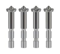 Inscrip 3D Printer Integrated Nozzles, 4Pcs Hardened Steel Quick Swap Nozzles for Kobra 3 Max, Quick-Swap High Flow High Speed Spray Nozzle for Any-cubic Kobra 3 Max Combo (0.4mm+0.6mm+0.8mm Nozzle)