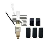Inscrip 3D Printer Parts, 0.4 mm Ceramic Hotend for Centauri Carbon Print Head Extruder Kit Hot End Heatsink w/ 3x Silicone Cover and 2x Nozzle Brushes for Elegoo Centauri (0.4MM Hotend Kit)