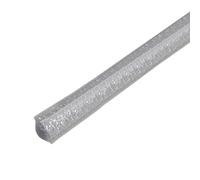 Inscrip 5M/Roll 15mm Flexible Quarter Rod Ceiling Strips, Self-Adhesive Skirting Board Trim, Peel and Stick Decorative Molding Strip for Sink Corners, Kitchen Countertops, Bathrooms (Silver)