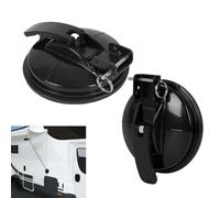 Inscrip Awning Holder, 2Pcs Awning Foot Holders for Camper, Motorhome, Caravan, Compatible with Thule Fiamma Dometic Awning Base, Compatible with T6 T5 T4 T6.1, Nugget Vans Camper Motorhome (Black)