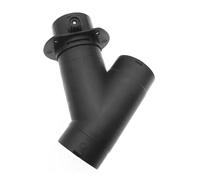Inscrip Car Truck 60mm/75mm Heater Air Vent Ducting Y Piece Branch Exhaust Connector W/Regulating Valve Flap Fit For Webasto Eberspacher Diesel Parking Heater Parts (60mm)