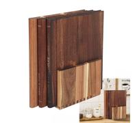 Inscrip Decorative Book Cutting Boards for Kitchen, Set of 3 Book Chopping Board with Wooden Stand, Cutting Board that Looks Like Books, for Cheese Meat Vegetables Fruits, for Parties, Home Gift
