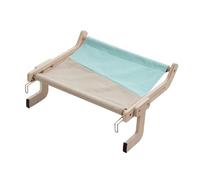 Inscrip Hanging Cat Hammock, Cat Hammock for Windows, Balcony, Window, Cat Hammock, Hanging Cat Nest for Various Uses Rooms, No Suction Cup, No Drilling (Grey + Blue, M)
