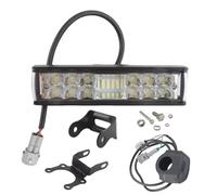 Inscrip Headlight Kit, Motorcycle Headlight, Plug N Play Light Bar Front Headlamp LED Light for Sur-ron Segway with 2 Type Mount Bracket, for Sur/ron Light Bee X/S Segway X160/X260 (With Switch)