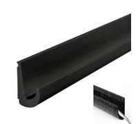 Inscrip J-Shape RV Rain Gutter - Self-Adhesive PVC, J-Shaped Roof Rain Diversion for Vehicle, Truck, RV, Boat, Car, Van, Door (Black, 5M)