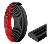Inscrip Peel and Stick Wall Molding Trim & Flexible-3D Chair Rail, Self-Adhesive Panel Moulding, DIY Home Decor on Cabinet, Door, Mirror Frame, Wall Protection (Black 6M x 2.7cm)