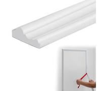 Inscrip Peel and Stick Wall Moulding Trim, Flexible Self-Adhesive TPE Panel Moulding, Wall Molding Trim for Mirror Frame, Chair Rail, Wall Protection and Home DIY Decoration, White (6m x 6cm)