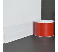 Inscrip PVC Baseboard Wall Molding Trim, Self Adhesive Peel and Stick Molding Trims,Flexible Corner-Trim,Corner Angle Trims, Wall Corner Guard Edge Protector for Ceiling,Window & Table (White 18M)
