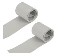 Inscrip PVC Boat Patch, Kayak Air Leak Repair Tape, 50mm x 1M Inflatable Boat Kayak Special PVC Repair Patch Kit Without Glue, Waterproof Patch Rib Canoe Dinghy Float (2, Gray)