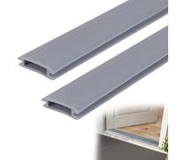 Inscrip Replacement PVC Insert for Adjustable Height Aluminum Thresholds with Seals, 2 Pcs 36 inch Long Flexible Vinyl Replace Insert for Front Under Door Weather Stripping Seal Exterior (Grey)