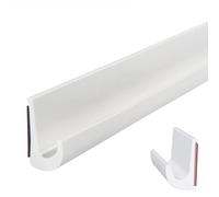 Inscrip RV Rain Gutters, J Shape RV Rain Gutter, Rain Gutters, J-Shaped Roof Rain Diversion Self-Adhesive PVC J-Shape RV Rain Gutter for Vehicle, Truck, RV, Boat, Car, Van, Door (White, 10M)