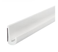 Inscrip RV Rain Gutters, Self-Adhesive J Shape RV Rain Gutter, Roof Rain Diversion Strip for Vehicle, Truck, Camper, Boat, Car, Van, Door, Motorhome PVC Plastic Drip Deflector (White-5M)