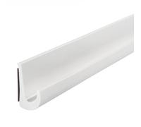 Inscrip Self-adhesive J Shape RV Rain Gutter, J Shape Drip Rail Trim Molding, Roof Rain Diversion Strip for Vehicle, Truck, Camper, Boat, Car, Van, Door, Motorhome TPE Drip Deflector (White, 5M)