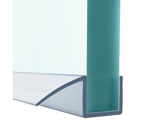 Inscrip Shower Seal, Splash Protection Shower Seal, Shower Door Seal, Water Deflector with Sealing Lip, Shower Screen Shower Cubicle, for All Shower Doors,Shower,Bathtub (Transparent 1m, for 4-6mm)