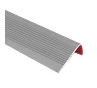 Inscrip Stair Anti-Slip Nosing, Self-Adhesive Vinyl Edging Strip, Flexible PVC Rubber Treads Edge Trim, L-Shape Peel and Stick Stair Edge Trim Protector, Stair Treads Trim for Floors (Grey, 5M)