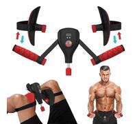 Inscrip Thigh Trainer (Adjustable Angle and Strength), Pelvic Floor Trainer for Men and Women, Thigh Trimmer, Buttock Trainer, Hip Body Trainer, 0-77 lbs Adjustable (Black Red)