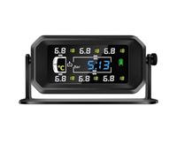Inscrip TPMS Tyre Pressure Monitoring System, Solar/USB Charging Tyre Pressure Monitoring System, Real-time Monitoring of Pressure and Temperature, with 6 External Tyre Pressure Sensors for Van RV