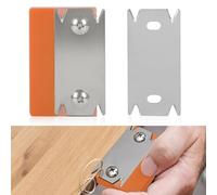 Inscrip Veneer Edge Cutter, Edge Cutter for Woodworking, Portable Manual Edge Banding Cutter with 1 x Replacement Blade, Non-Slip Hand Planer for Wood, PVC, ABS (Orange A#)