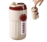 INSDHCCHD 316 Stainless Steel Travel Mug with Temperature, Portable Thermal Coffee,450ml Insulated for Hot and Cold Drinks, Tea, Office & Outdoor Use(Red)